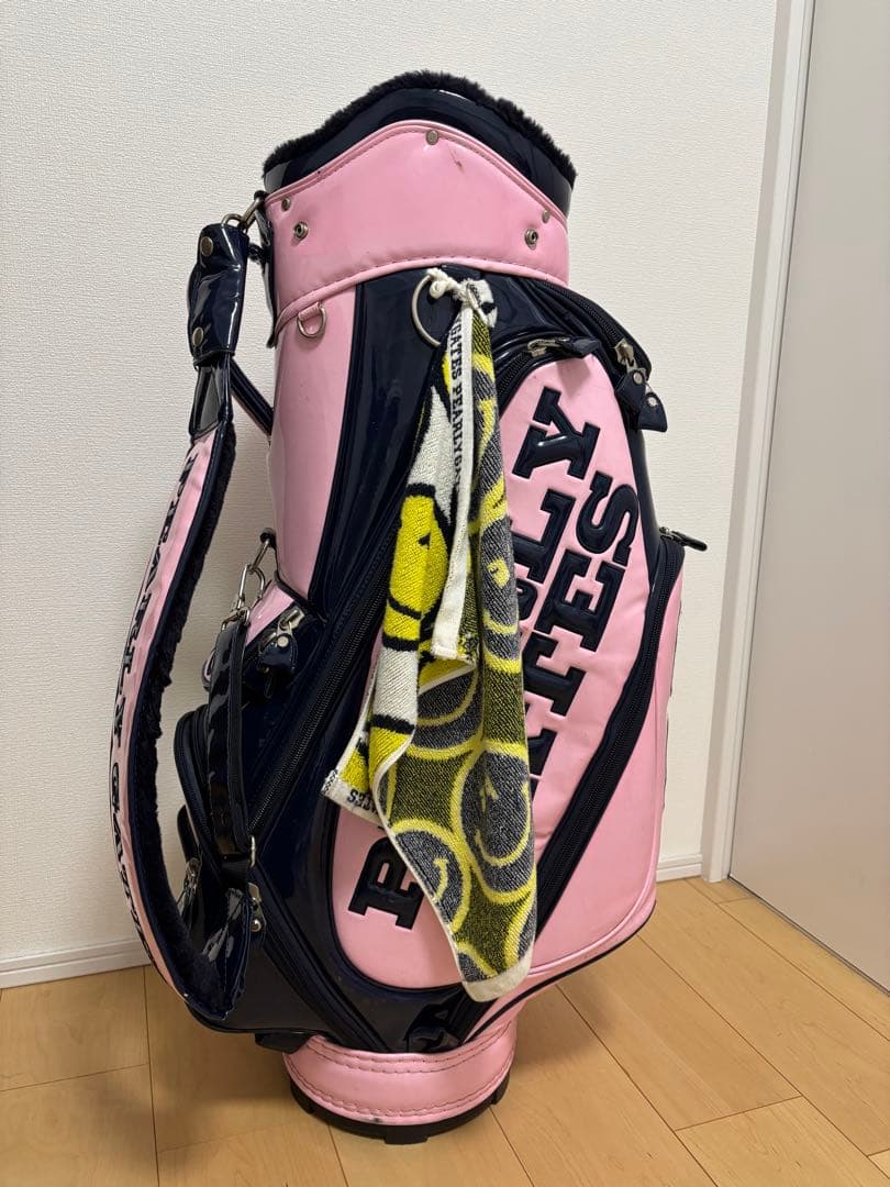 a*♡様 PEARLY GATES キャディバッグ ピンク/ネイビー