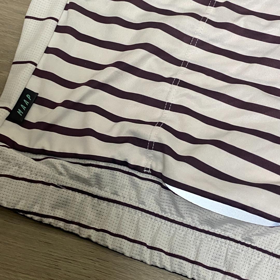 【美品】 チームフィット M 白ボーダー ジャージ