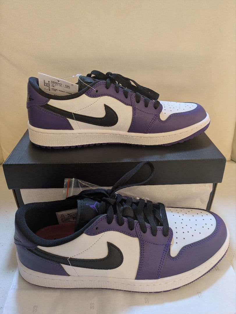 新品★コートパープル★AJ１★ナイキ★ジョーダン★1★ロー★ゴルフ★27.5cm