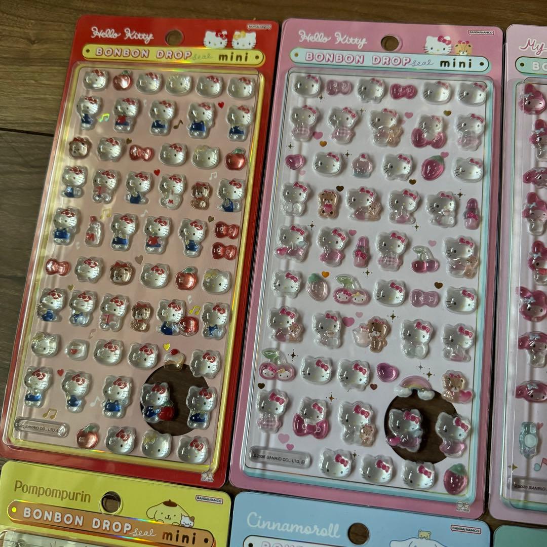 ボンボンドロップシール　サンリオ　ミニ　8種