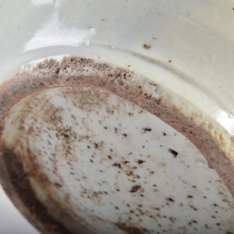 朝鮮美術　李朝　高麗白磁　染付　花草文　細口瓶　花瓶　時代箱付　V　8286A