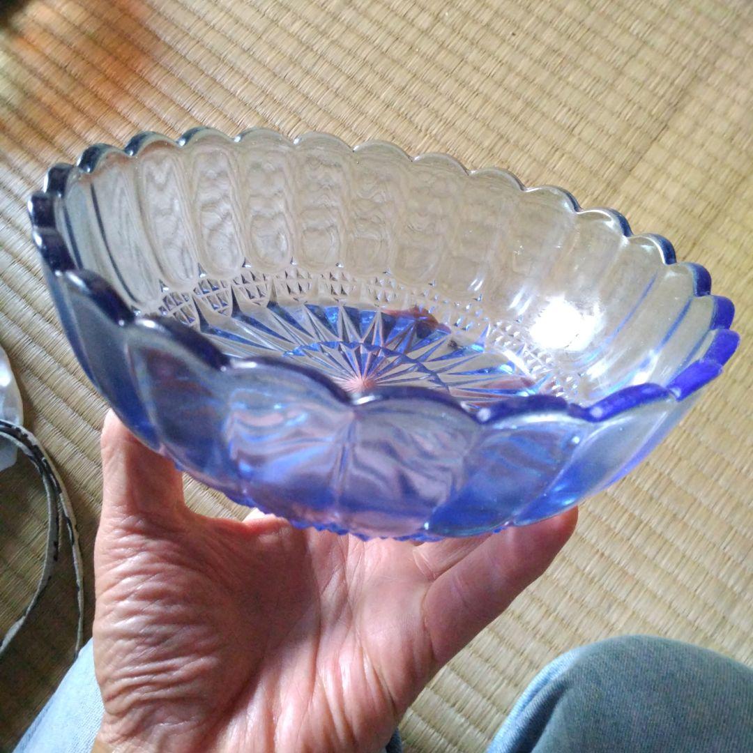 ガラス細工、さらに、器、カットガラス、切子グラス、菓子沙羅、食器