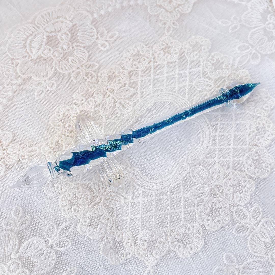 【美品レア】銀河鉄道の夜　ガラスペン　ガラス工房LUC