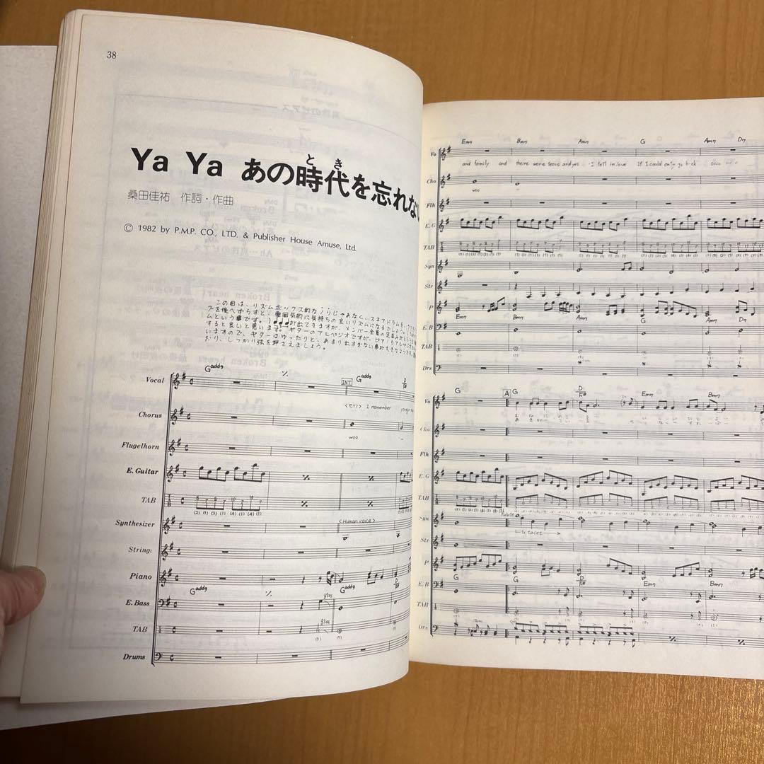 '82年版バンドスコア ニュー・ミュージック編 ギター ベース タブ譜付