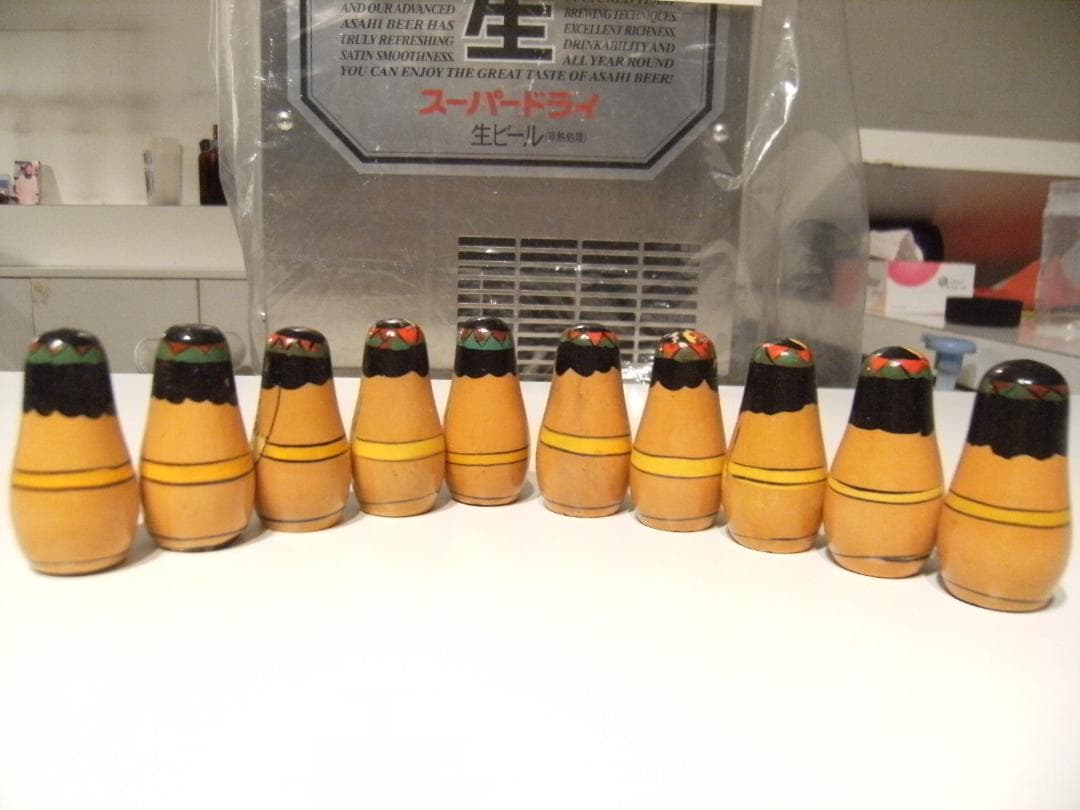 ロシア製品★ハンドメイド 民芸品 置物 インディアン マトリョーシカ 人形