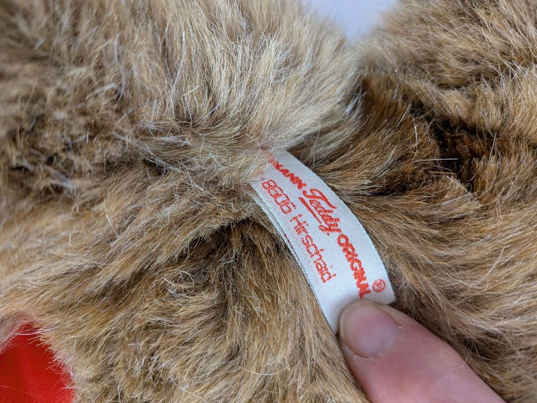 HＥRMANN テディベア 赤いリボン付き、2体