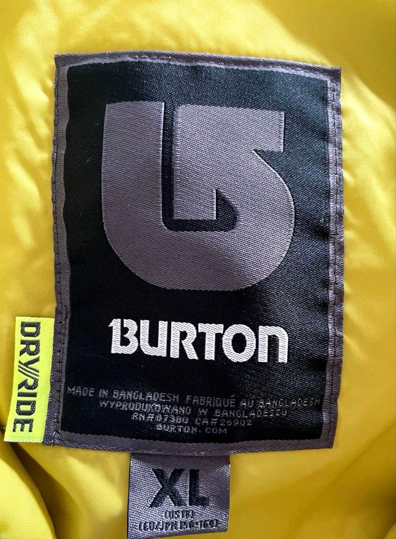 Burton スノーボードウェア・スキーウェアXL(160)青/黄