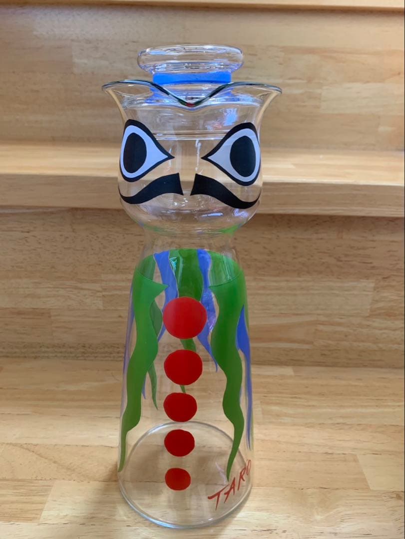 岡本太郎　水差し男爵　アイスペール　ガラス　皿