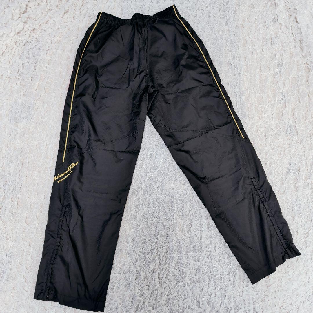 ミズノプロ ウィンドブレーカー セットアップ 上下M 黒×赤×金