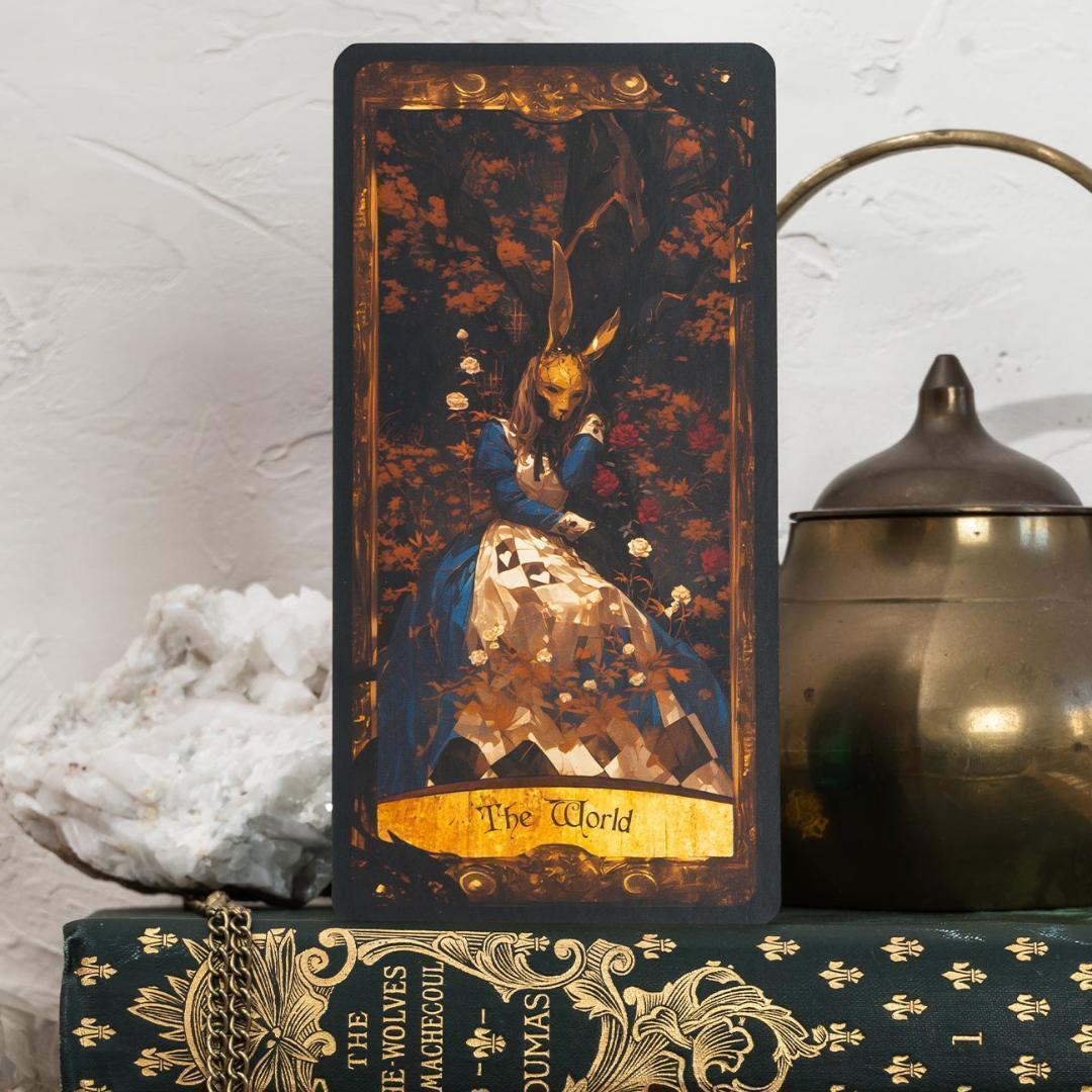 【訳あり特価】正規品タロットカード✨超美麗✨希少品 ダークなアリスの世界のデッキ