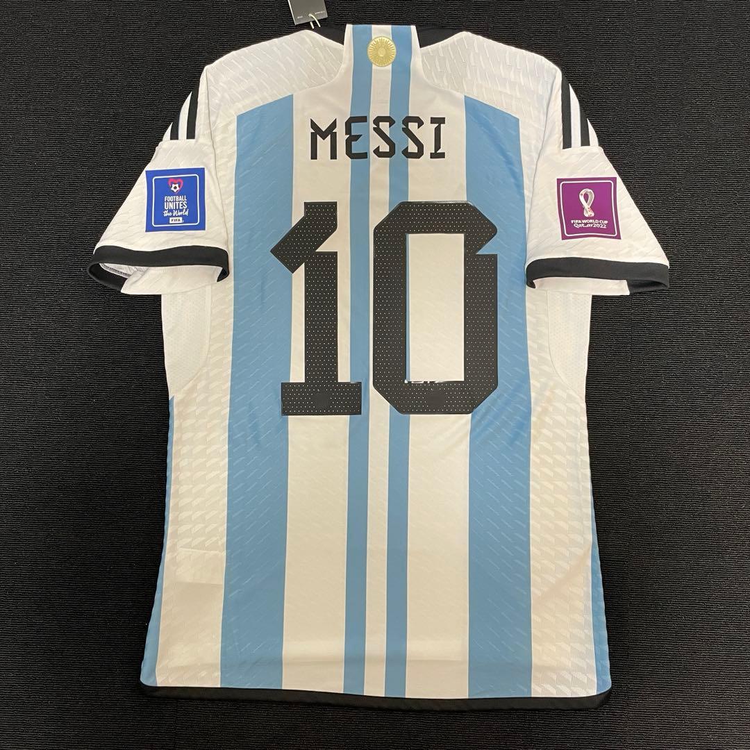 正規品　メッシ　2022カタールW杯　アルゼンチン　オーセンティックユニフォーム