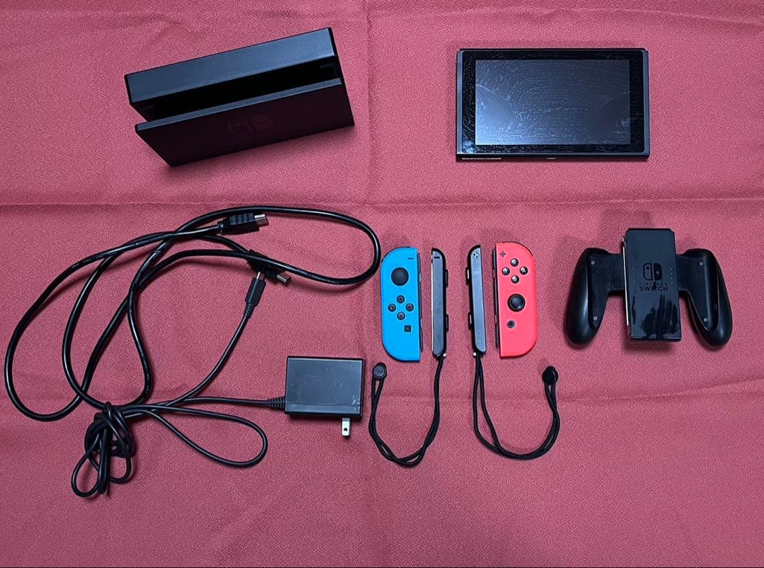 Nintendo Switch 本体 joycon赤/青 箱付き