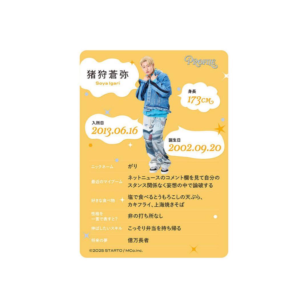 猪狩蒼弥 プロカ,カードセット