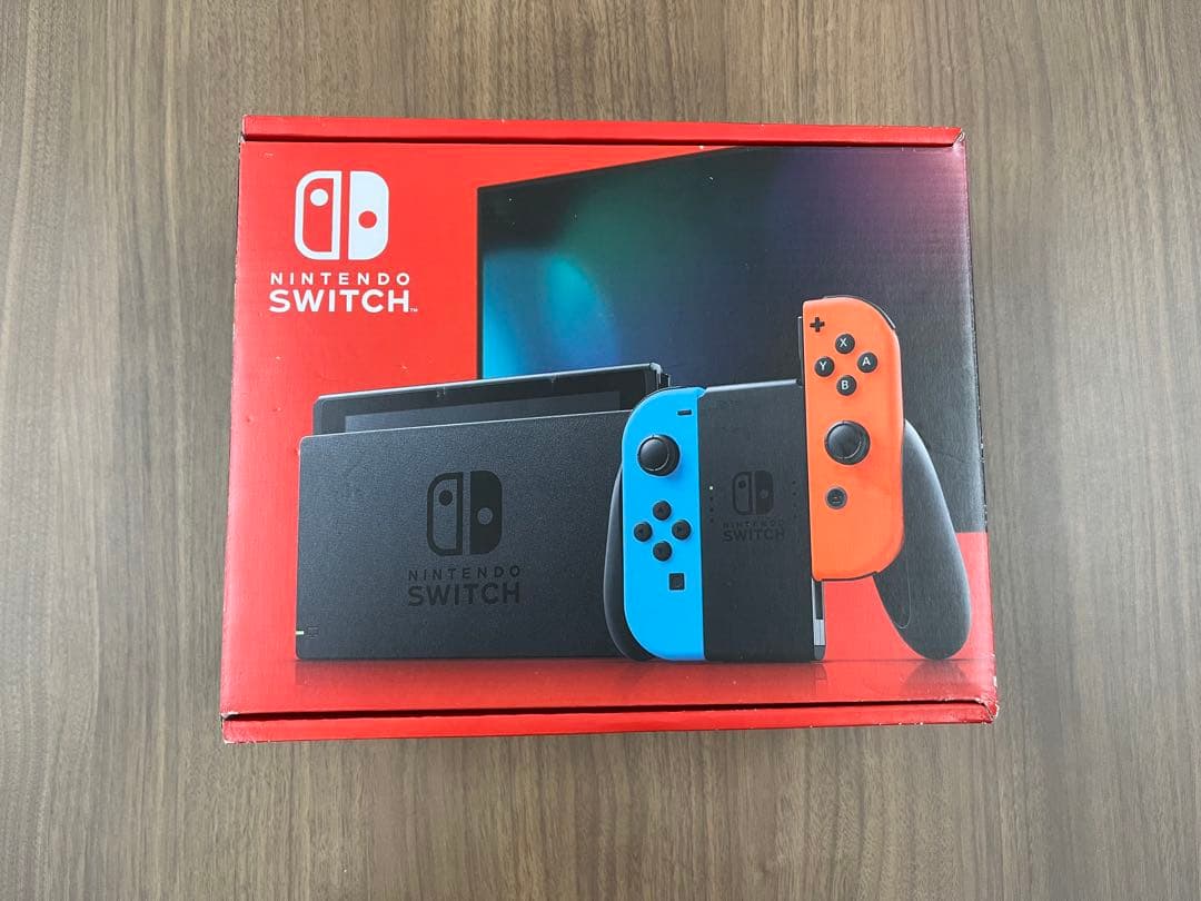 新品未使用Nintendo Switch 本体 青・赤ジョイコン付き