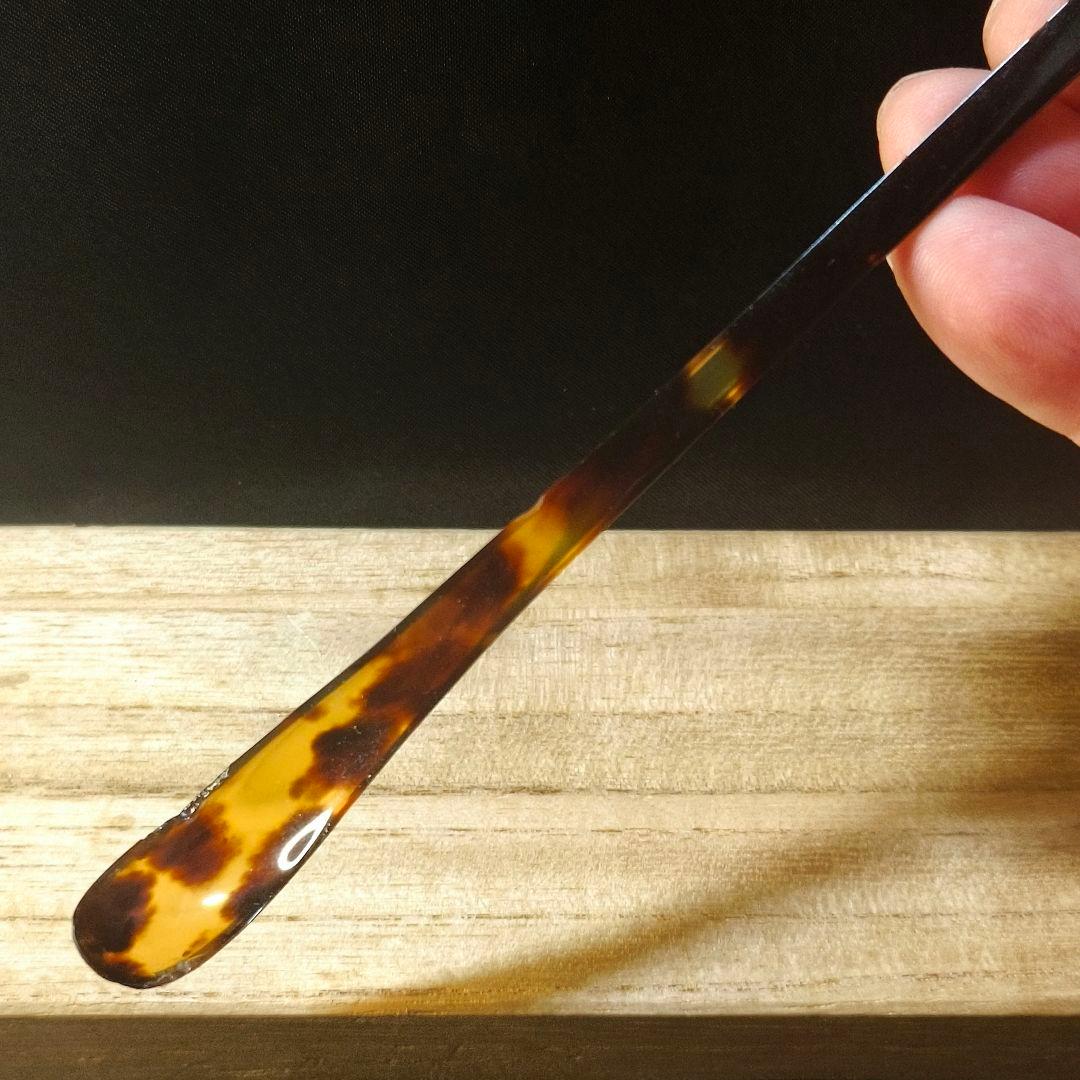 茶道具 べっ甲製茶杓 共箱付き 未使用美品 時代物 貴重材 旧家蔵出し 送料無料