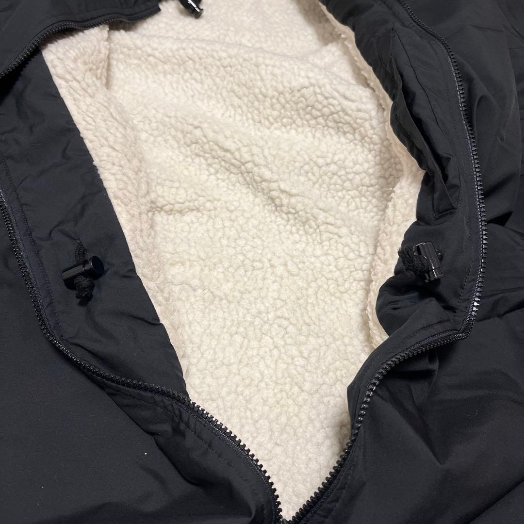 arena ベンチコート　ボア　フルジップ