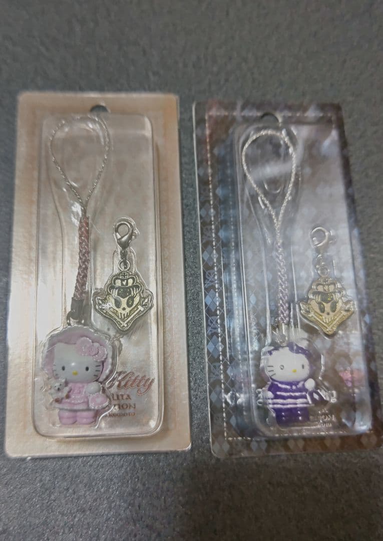 ハローキティ ストラップ ロリータ　嶽本野ばらコラボ 2種