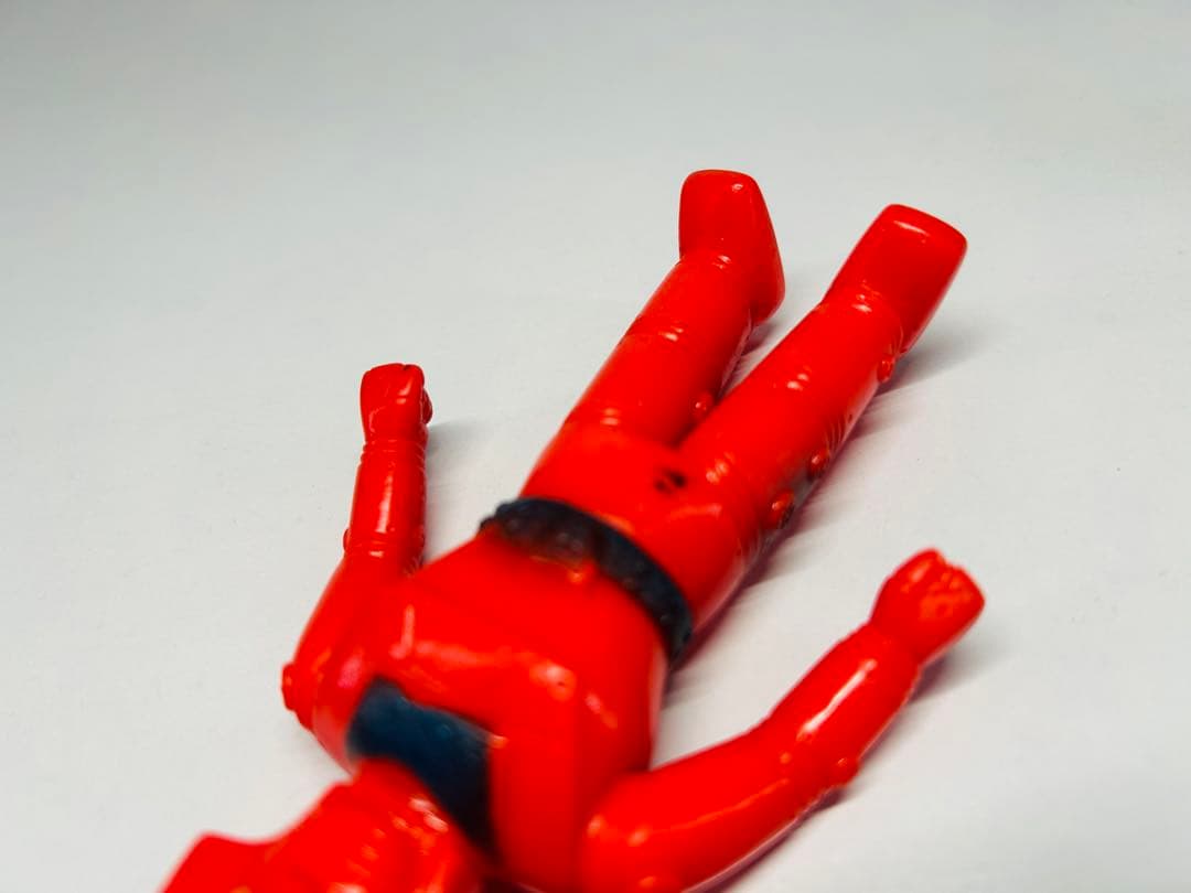 ブルマァク　レッドバロン　ミニソフビ 赤　当時物　ビンテージ　特撮