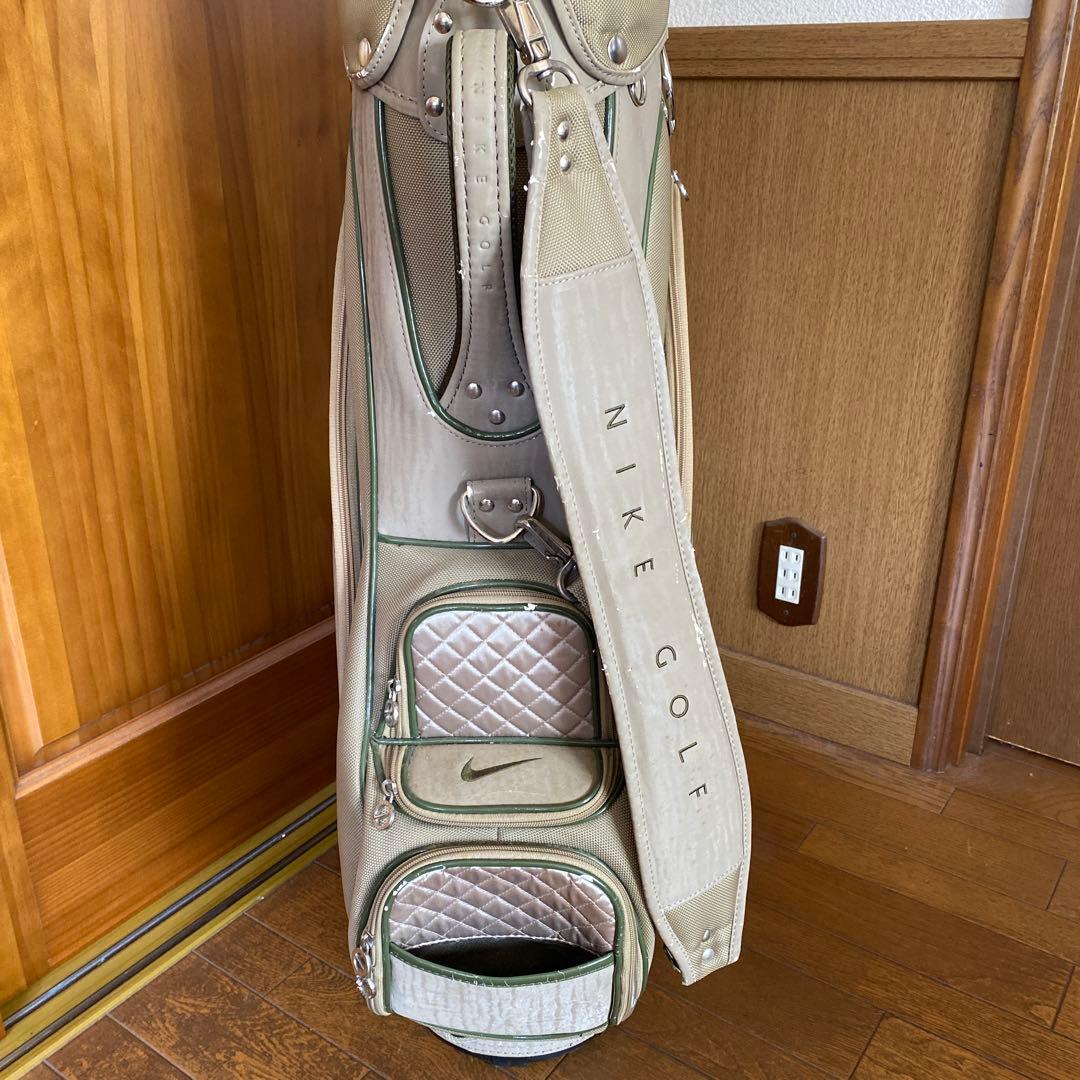 良品NIKI GOLF キャディバッグ ベージュポーチ付きレディース　メンズ
