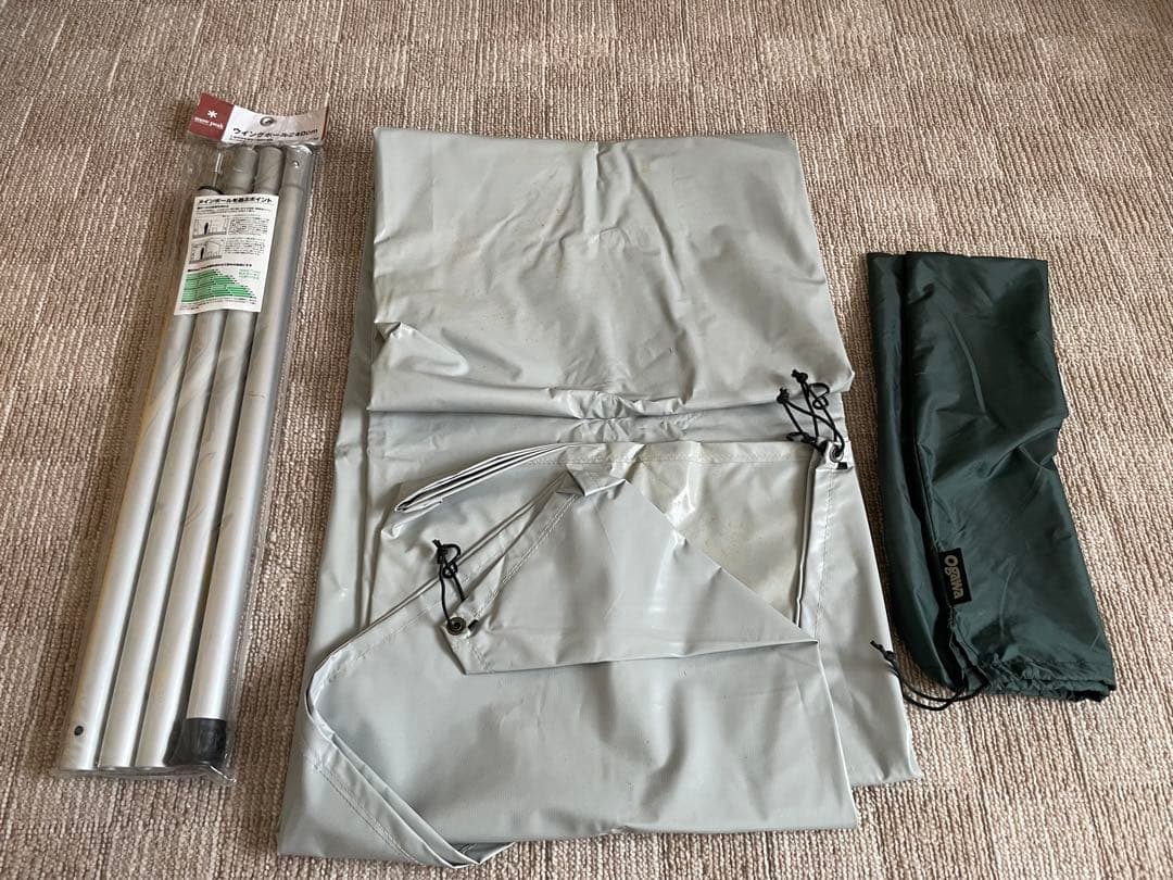 Gloke 8 ドーム型テント　美品　タープ　グランドシート　ポールセット