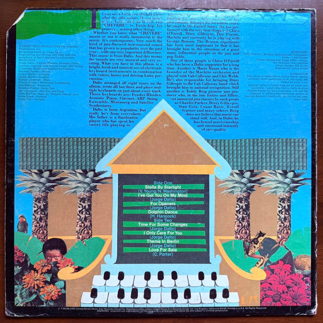 洋楽 Jorge Dalto CHEVERE LP UA-LA671-G 1976