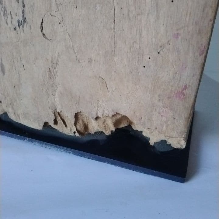 木製彫刻 二体の人物像　インドネシア　台座付き　アンティーク