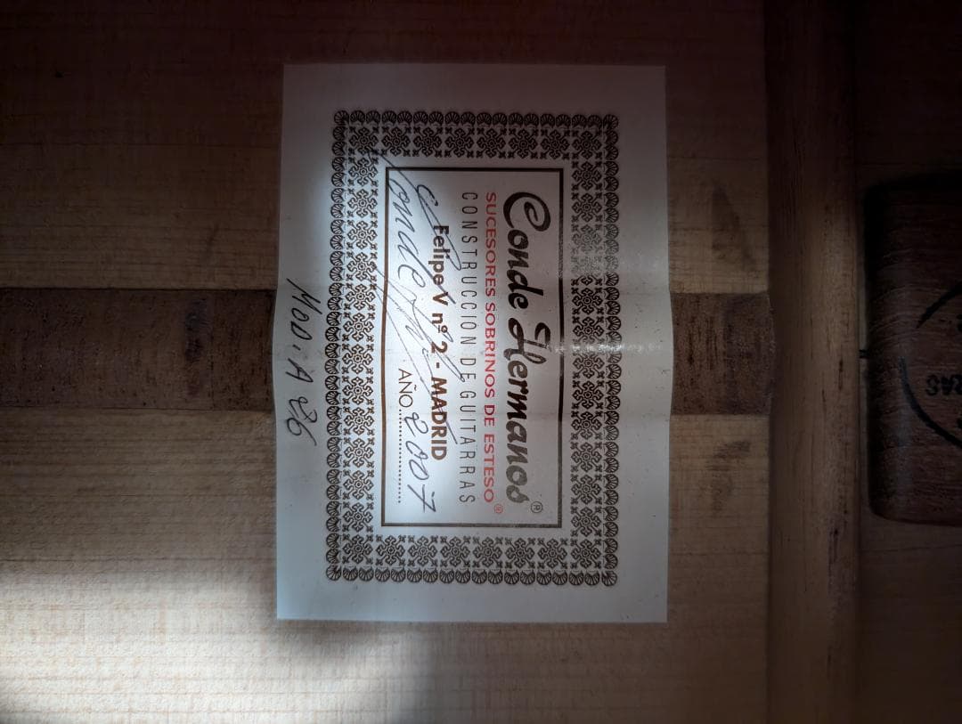 ギター Conde Hermanos Felipe A26 650mm