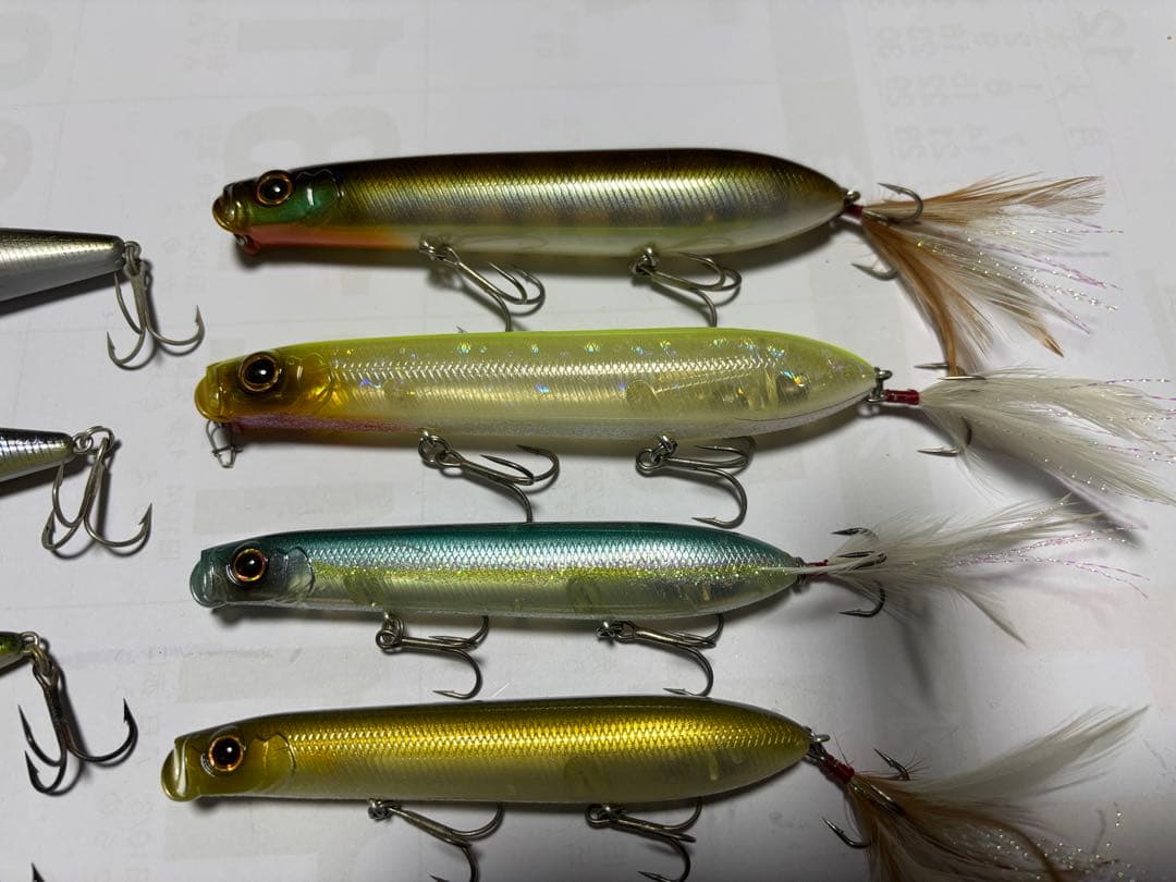 トップウォータープラグ纏め売り エバーグリーン メガバスetc
