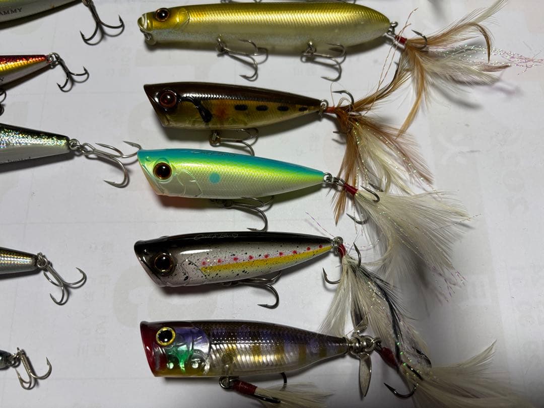 トップウォータープラグ纏め売り エバーグリーン メガバスetc