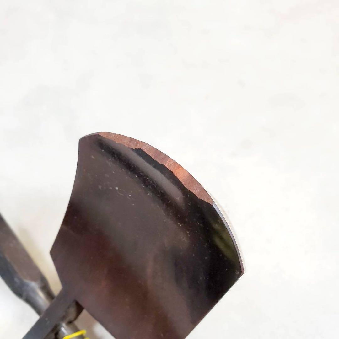 ジャンク 津軽三味線 東さわり 丸打胴 犬皮 中棹 紫檀 三つ折り ハードケース