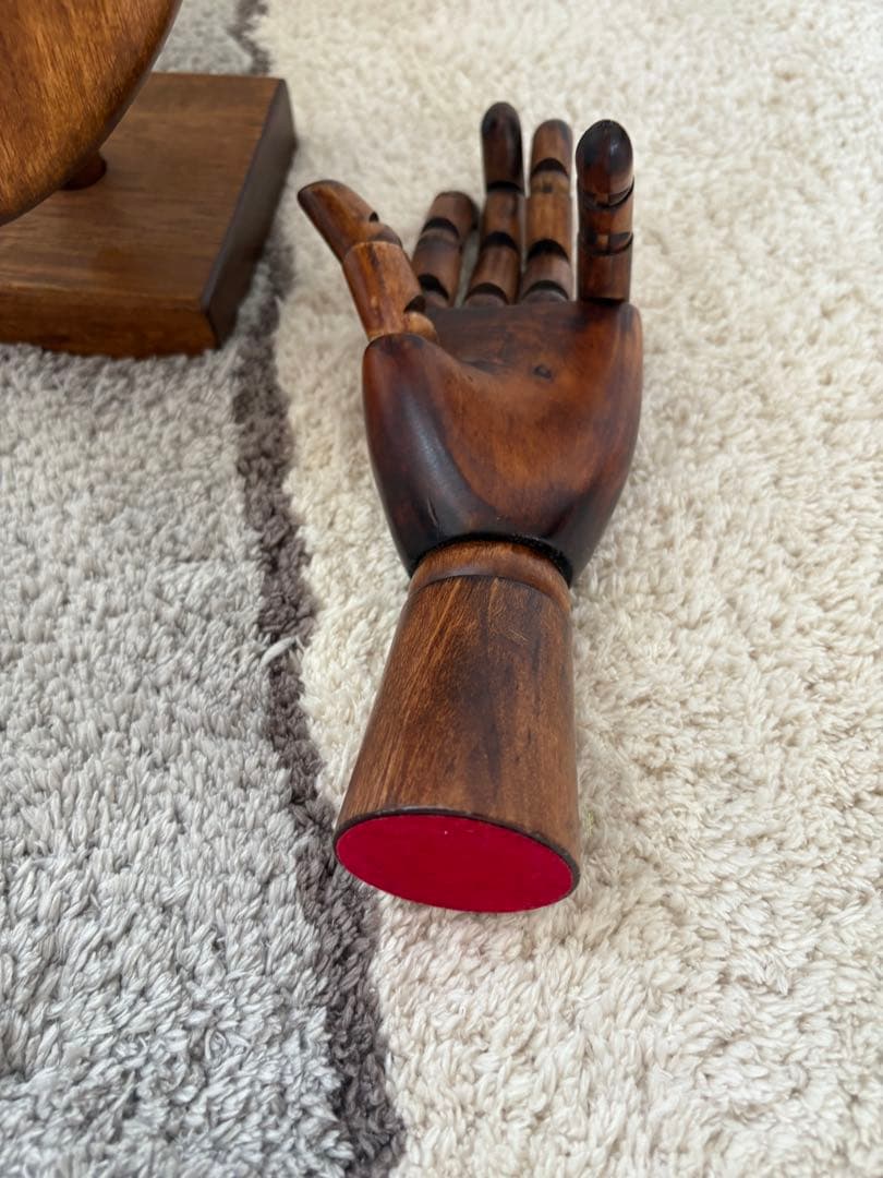 木製トルソーと手型マネキンセット