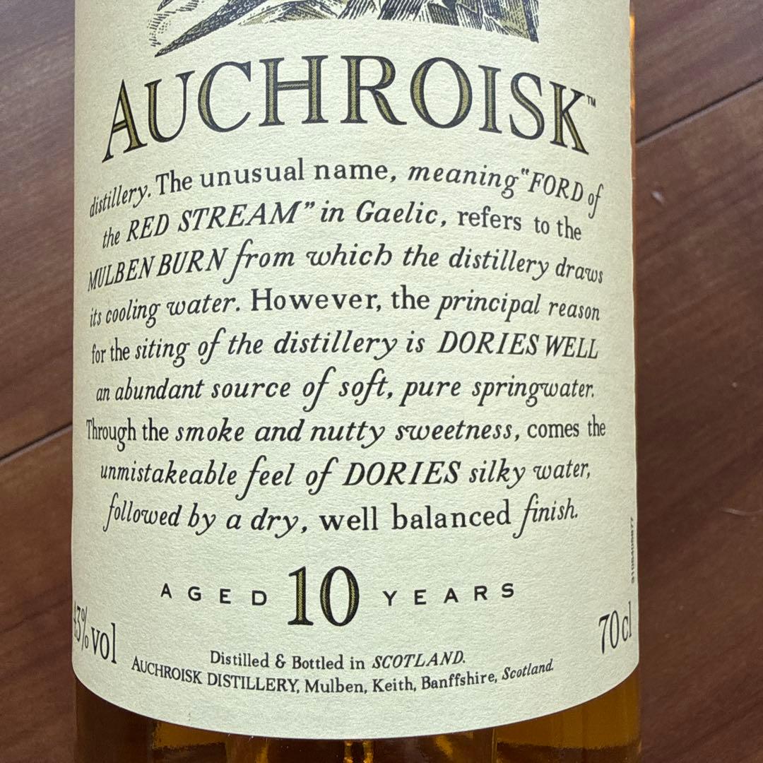 【新品未開封】オスロスク10年 Auchroiskスコッチウイスキー 700ml