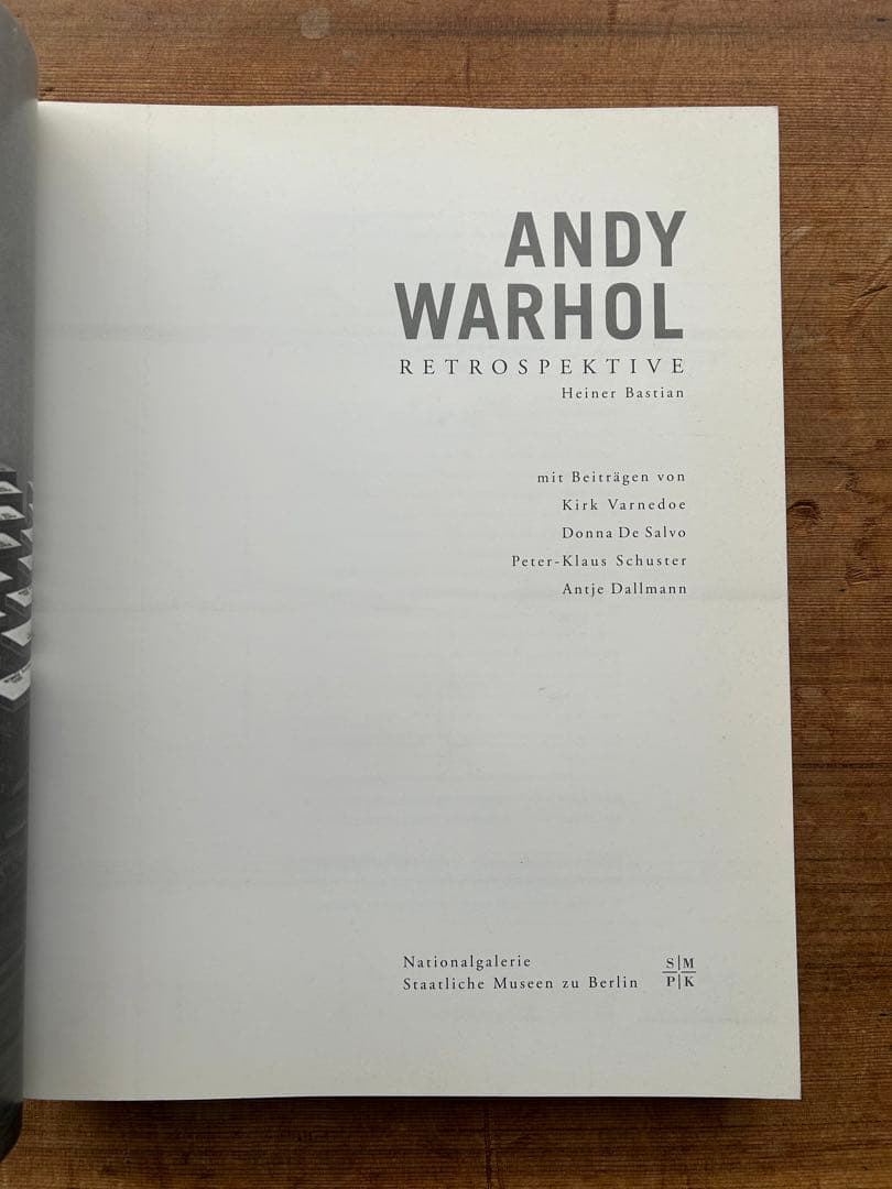 図録（独語） Andy Warhol retrospective 2001-02
