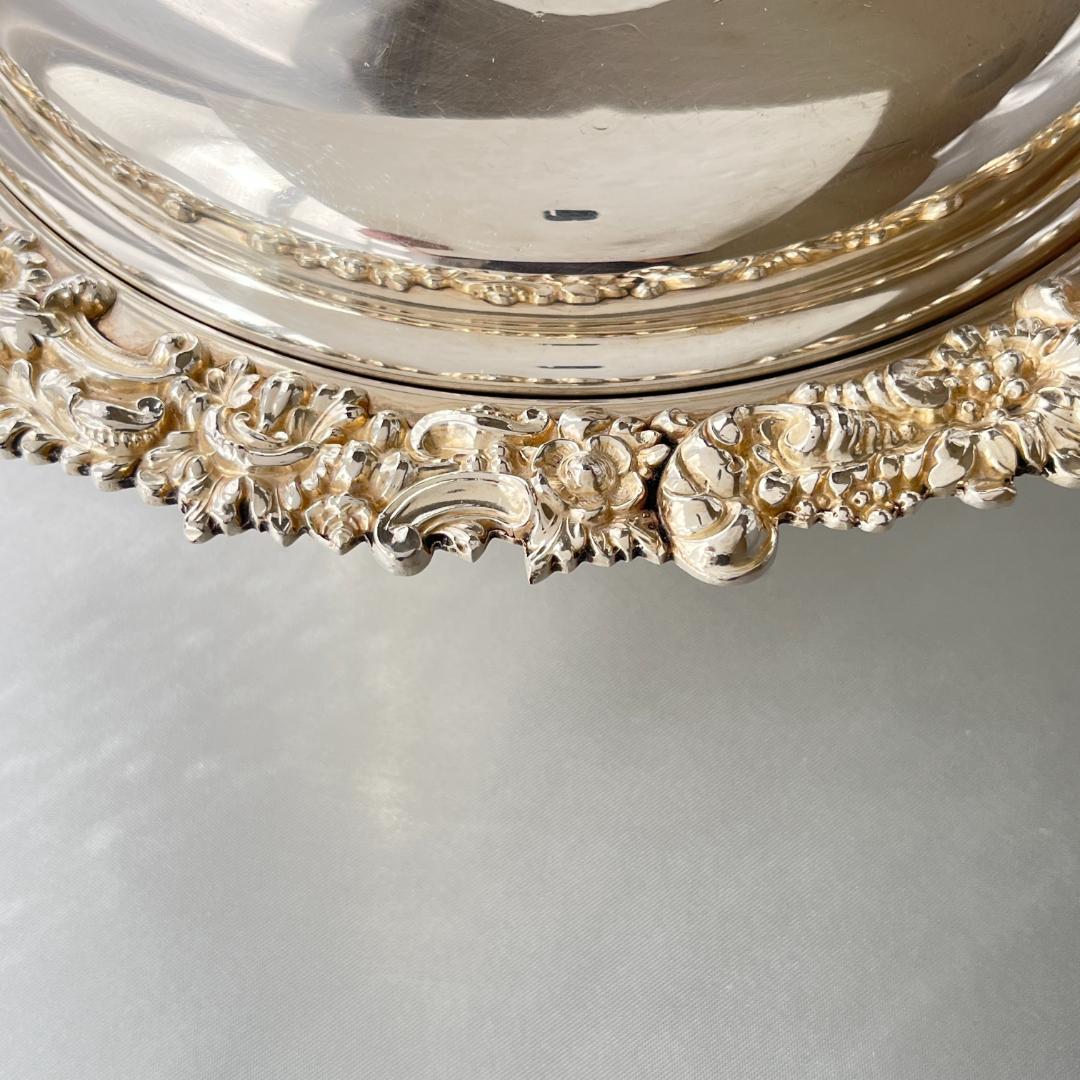 【英国】 ビクトリアンのマフィンディッシュ 【シルバープレート】