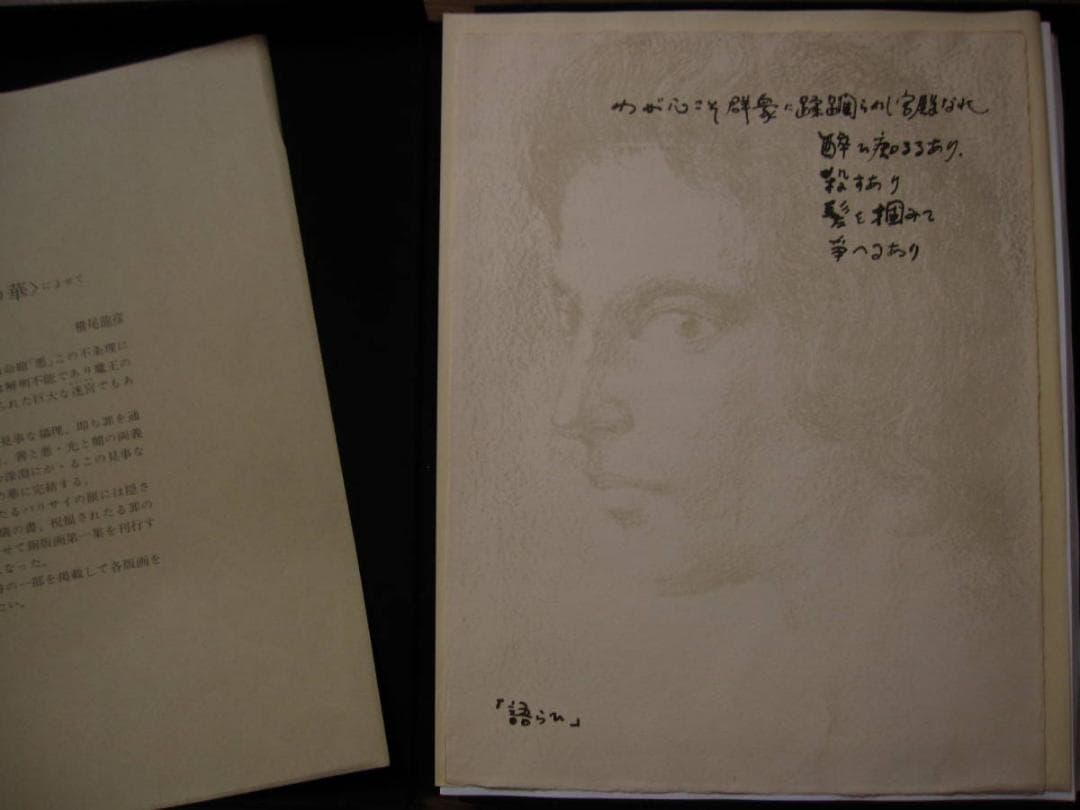 横尾龍彦 銅版画集 悪の華　限定20部　オリジナルエッチング 10葉　E.A.版