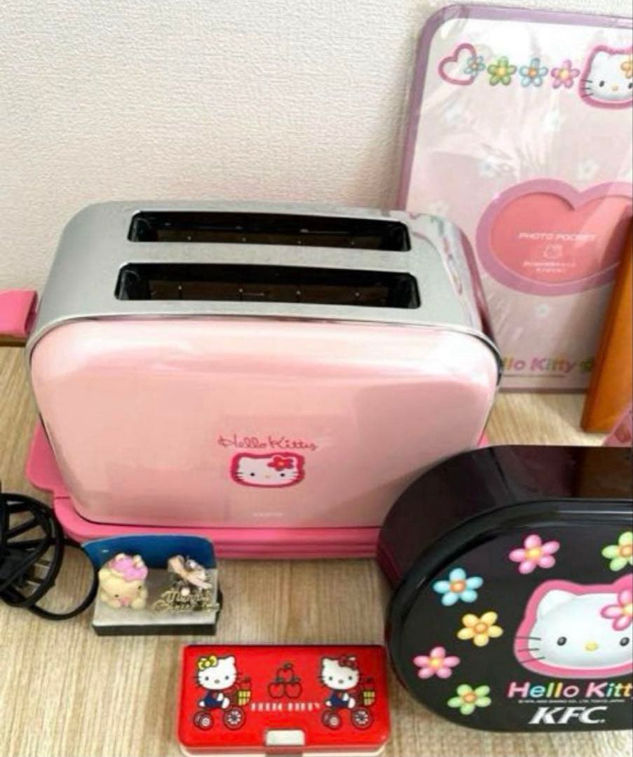 【希少】平成レトロ キティちゃん 野いちご かごケース カオハナ まとめセット