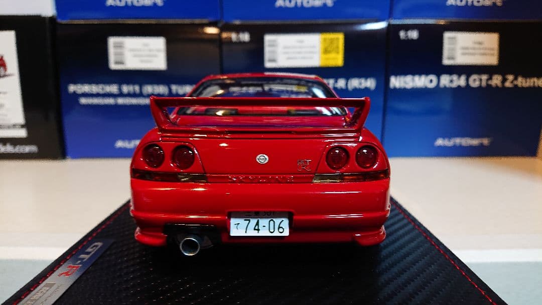 イグニッションモデル 1/18 日産 スカイラインGT-R　R33　車両のみ