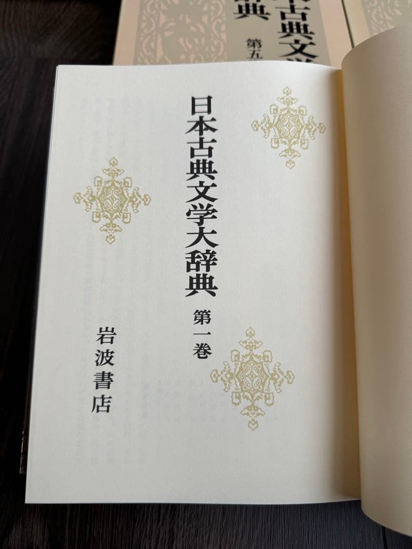 日本古典文学大辞典 全6巻　岩波書店　1冊当/h275mm 重さ1.8kg