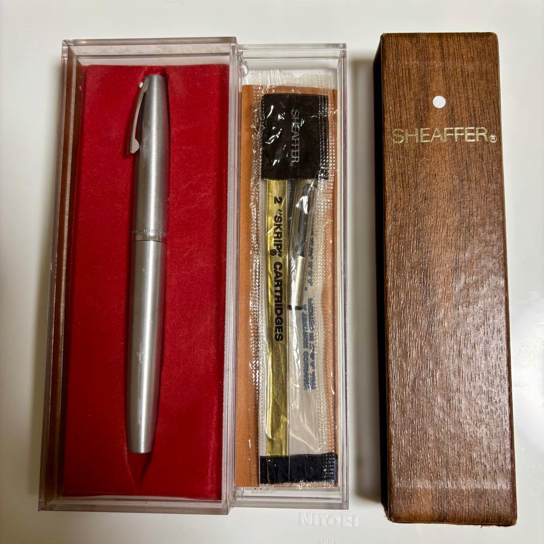 【希少・当時物】シェーファー タルガ スリム 万年筆 専用コンバーター・ケース付