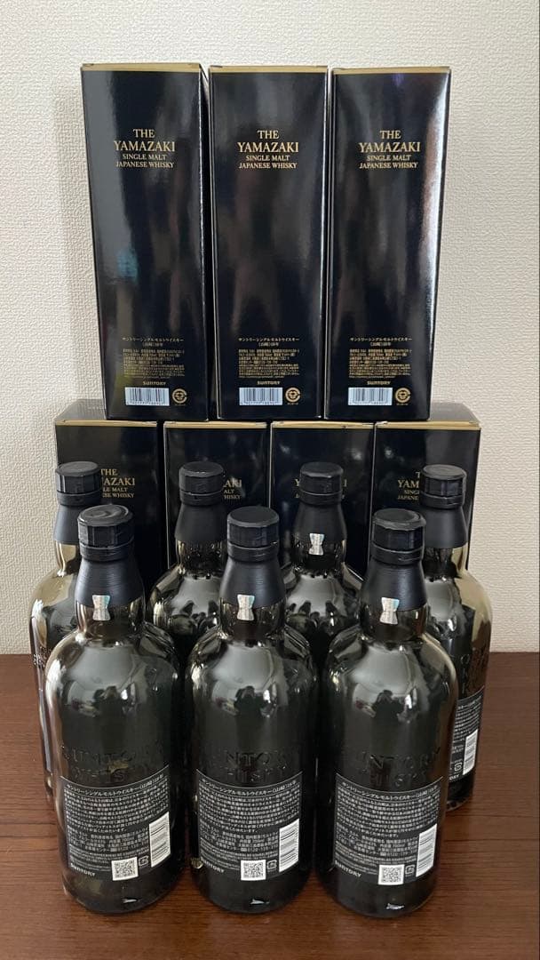 山崎 18年　空箱7.空瓶7