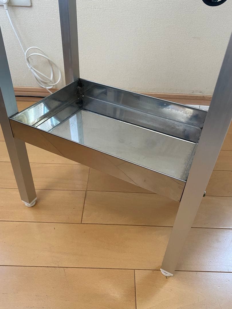 タオルスチーマー　＋　専用ステンレス台　ヤスター製　理容　タオル蒸し器