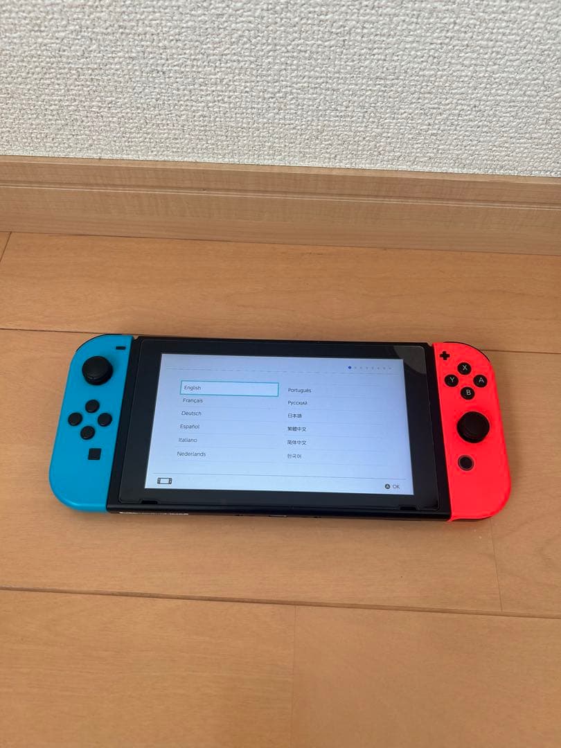 Nintendo Switch ネオンブルー/レッド 箱無しmicroSD付