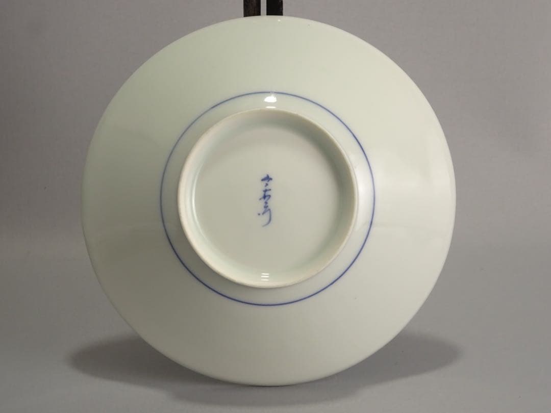 名工　十一代　今泉今右衛門　秀逸作　染付　柘榴文　鉢　5客　銘々皿　取皿　向付