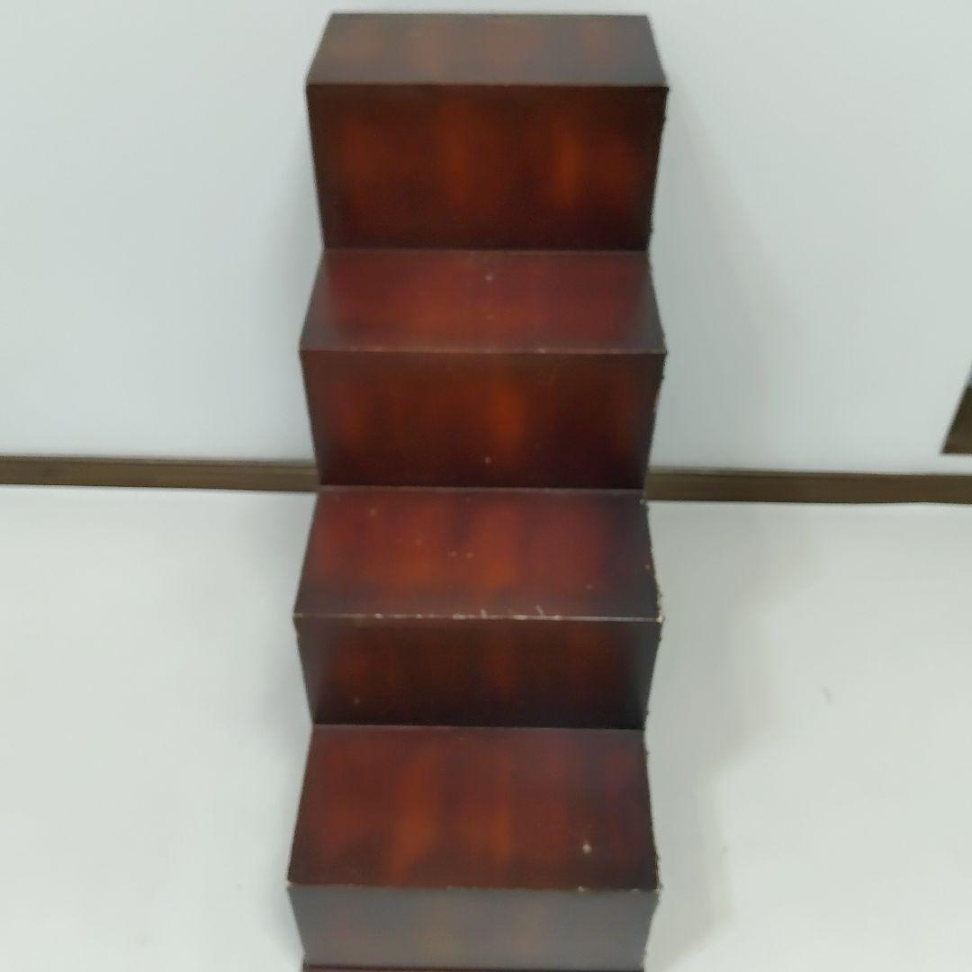 レトロ調 階段タンス 和風 民芸家具 小物収納　左下り