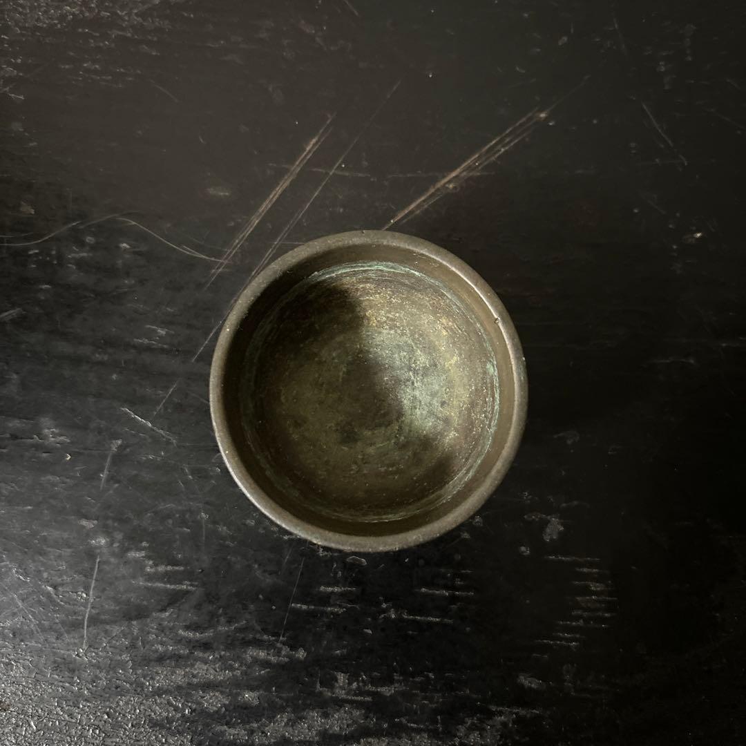 古銅六器 真鍮　盃 ぐい呑み　酒器　仏教美術 古美術 アンティーク　李朝