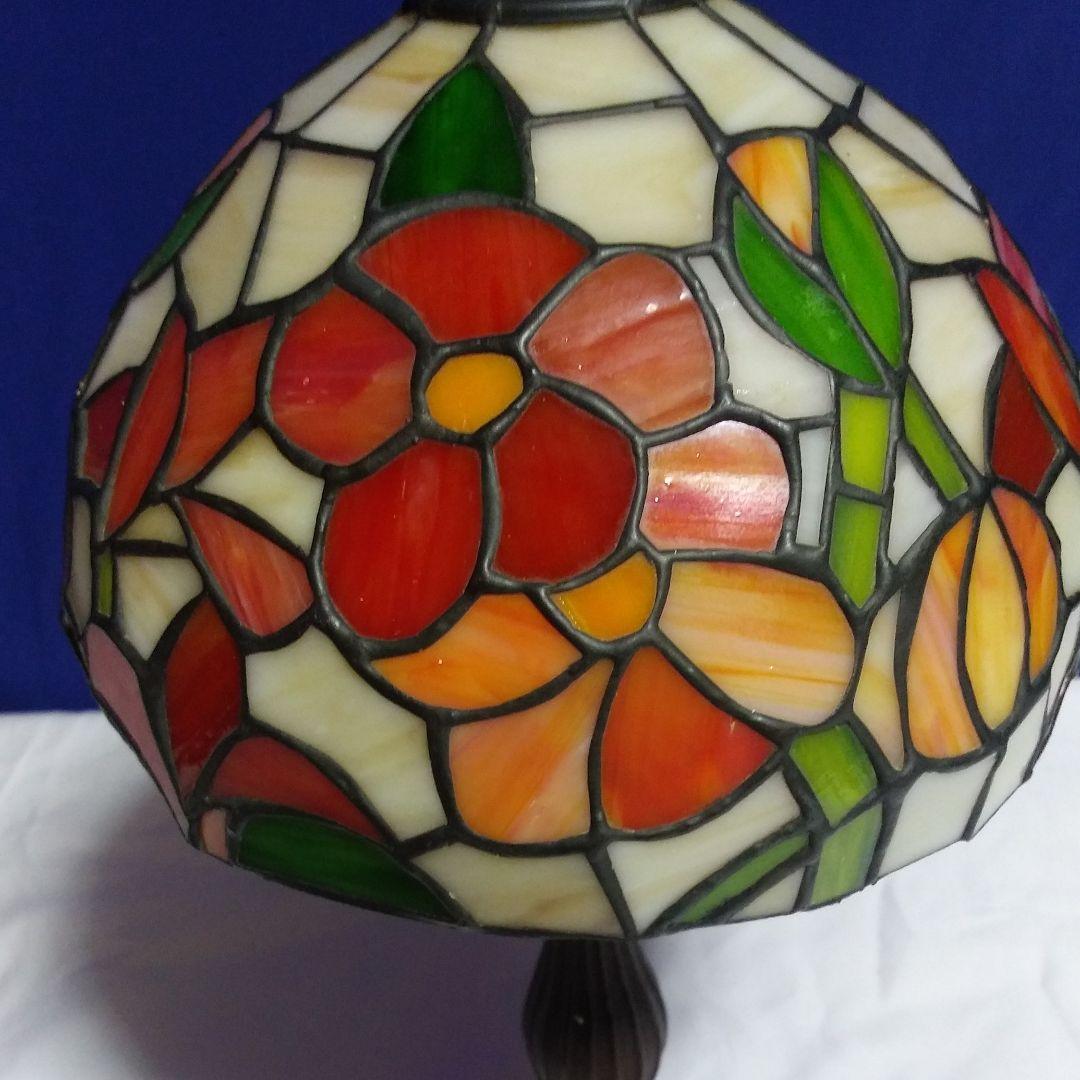 ステンド、グラス、スタンド花柄