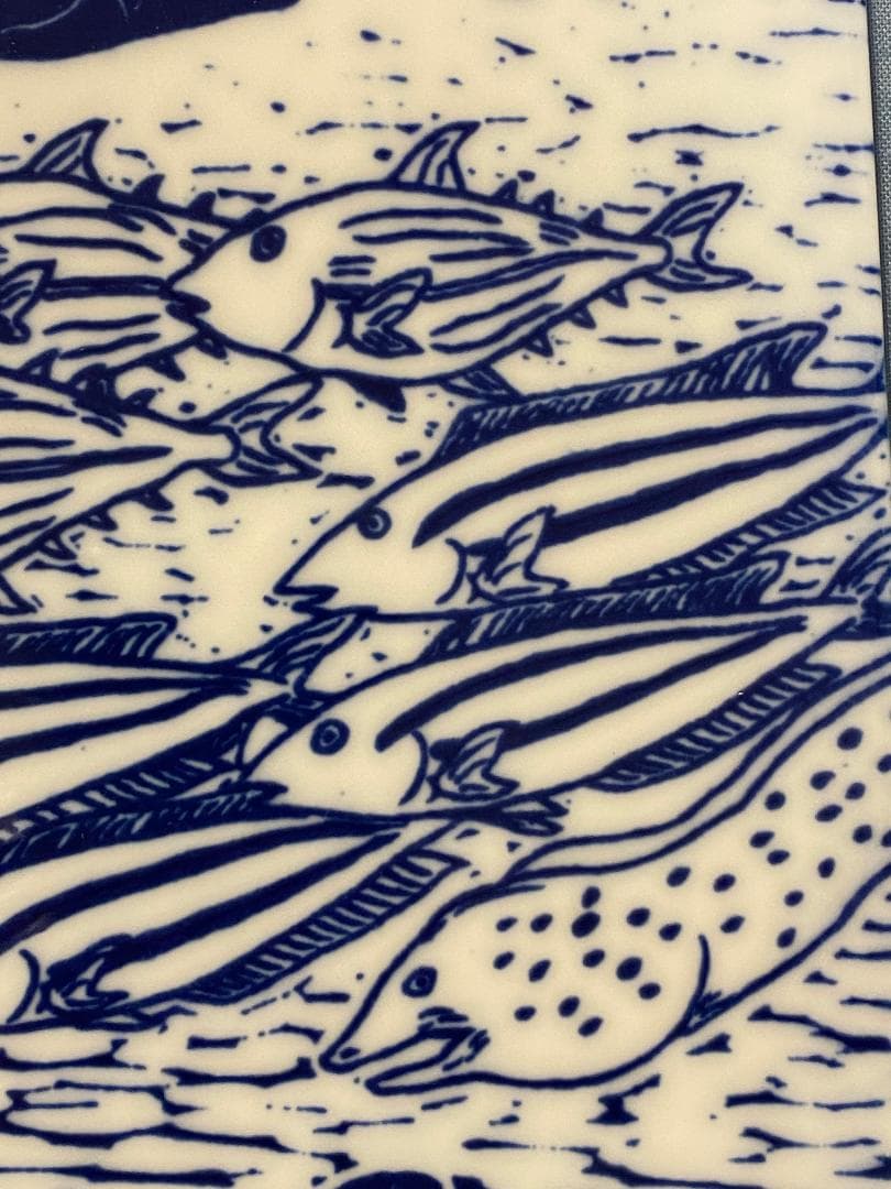 y*a様 平田亘 海の世界 陶板 額装