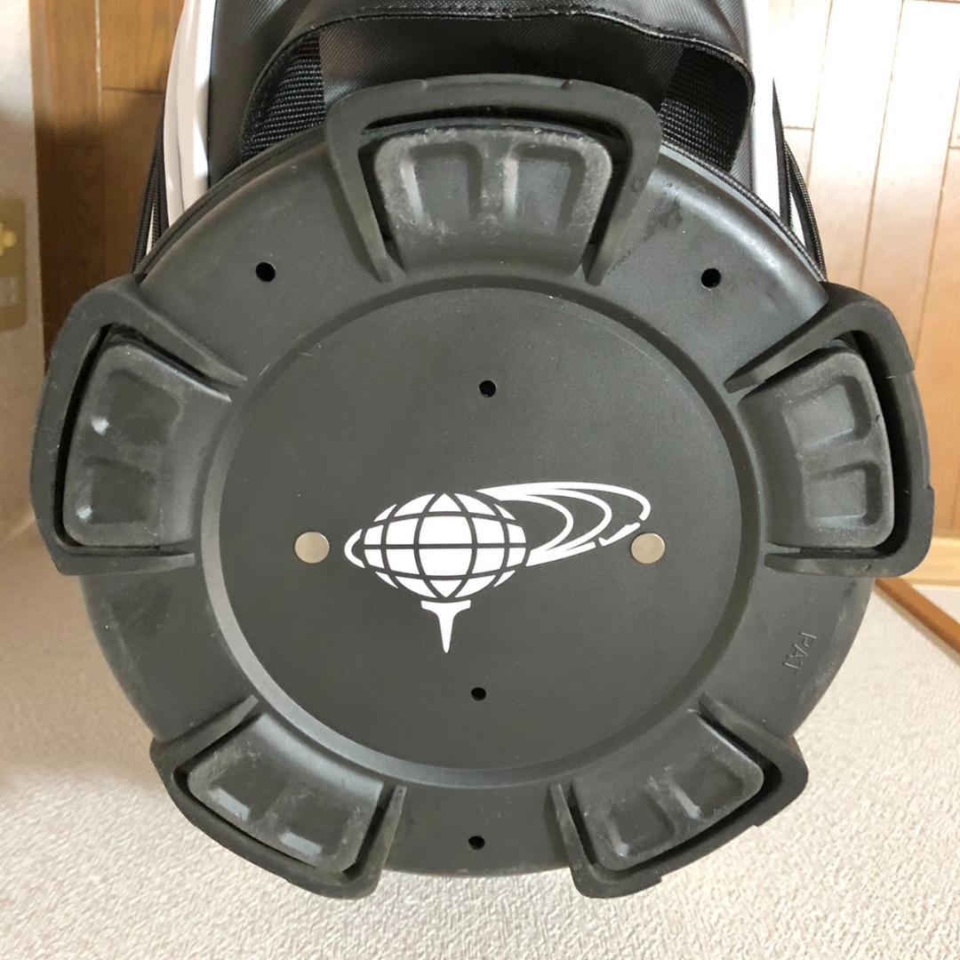 BEAMS GOLF キャディバッグ ホワイト/グリーン カート 5分割