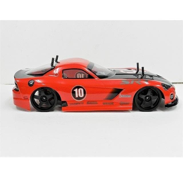 ターボ機能付 1/10 ドリフトラジコンカー D001 赤 ◎バッテリーセット