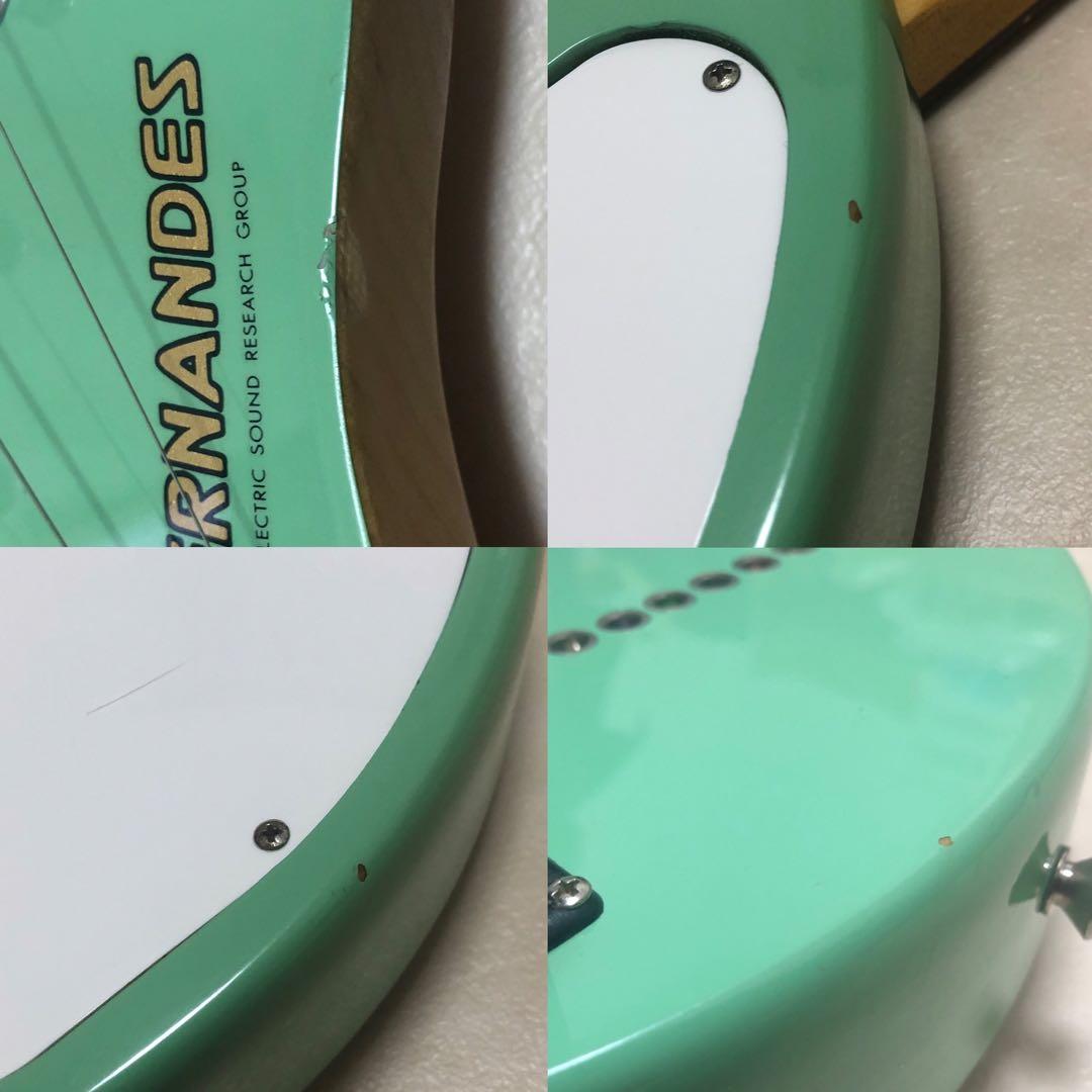 【美品】ZO-3 ミントグリーン アンプ内蔵ミニギター 汎用ケース付 ぞーさん